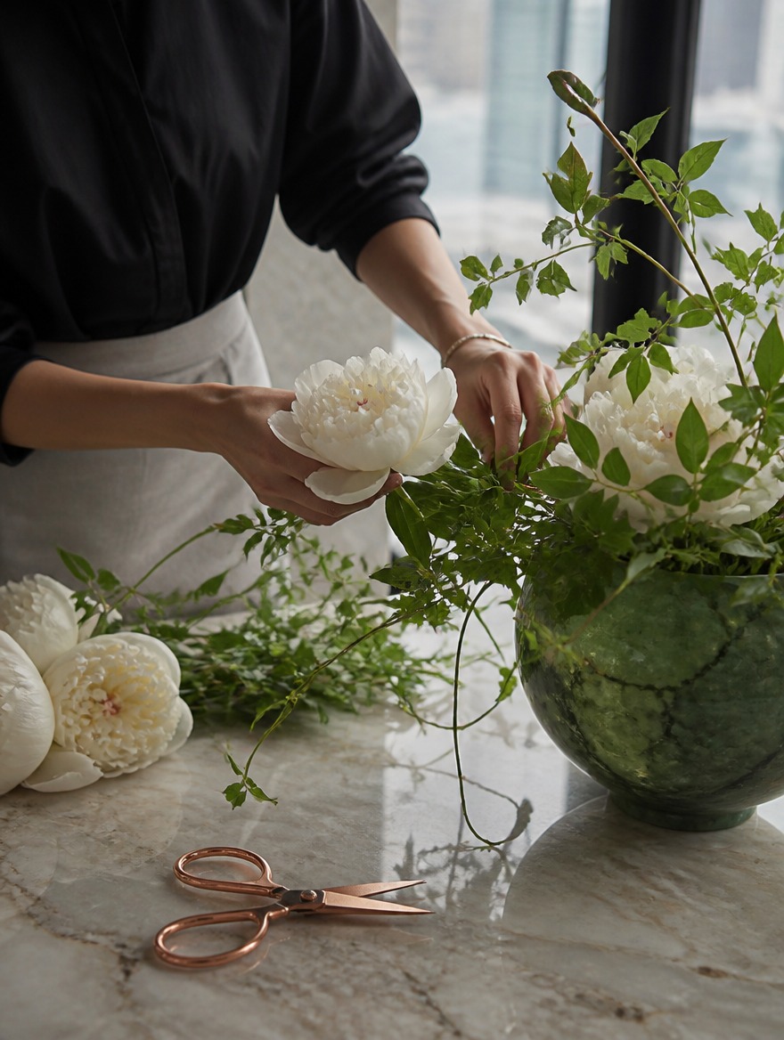 Florist at work